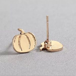 NEW Gold Pumpkin Earrings